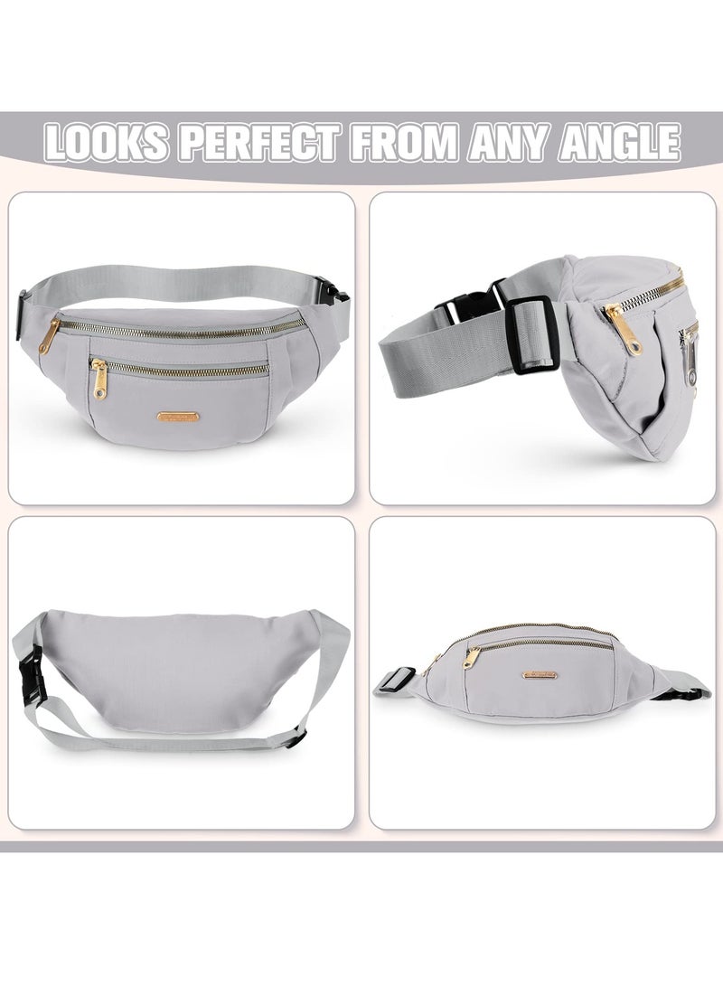 SOLARAE Packs, Waterproof Waist Packs for Women and Men with Adjustable Strap Waist Pouch for Sports Running Exercise Walking Travel 3 Pcs - Image 4