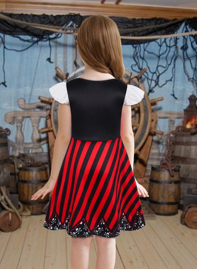 Eledobby Pirate Costume Kids Halloween Costumes for Girls Pirate Dress Christmas Birthday Gift Cosplay Outfits 5T 6X - Image 4