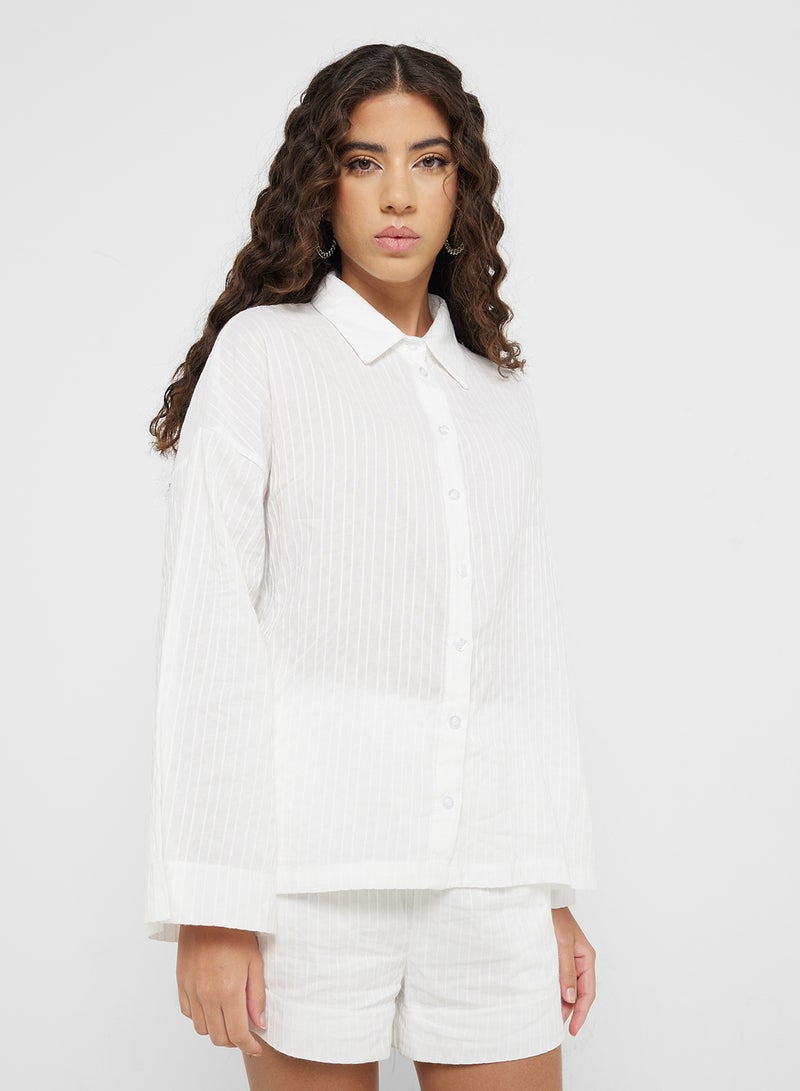 جينجر طقم قميص وشورت أوفر سايز - Image 3