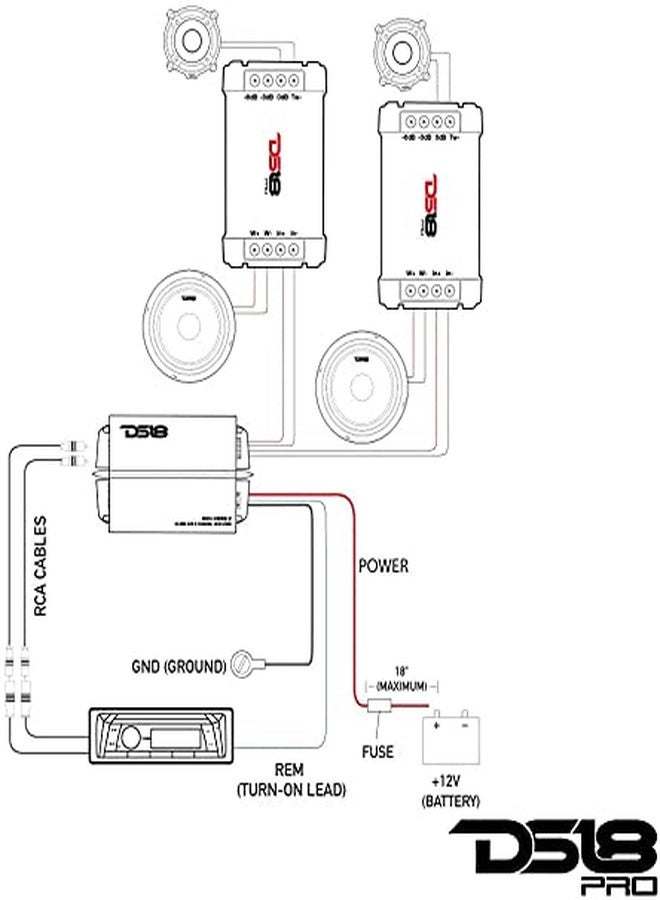 DS18 12 V Cross Overs Car Audio Mid Range Tweeter - Image 3