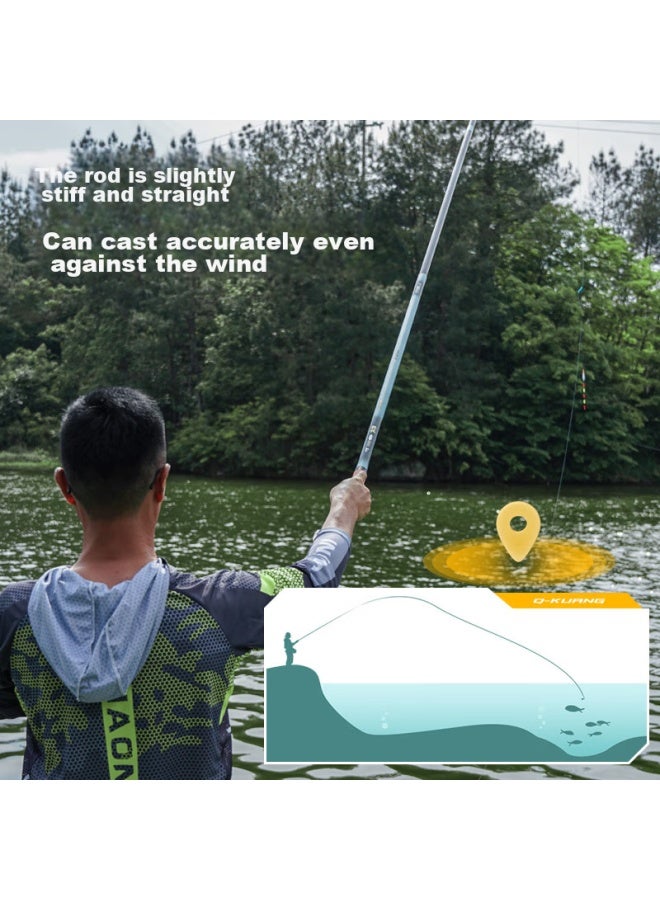 Jiadiaoni Wueri Light And Wild New Lightweight Big Fish Rod, Carp And Silver Carp Fishing Rod, Hand Rod, Ultra-light High Carbon Giant Fish Rod, Fishing Pole, 7.2m - Image 2