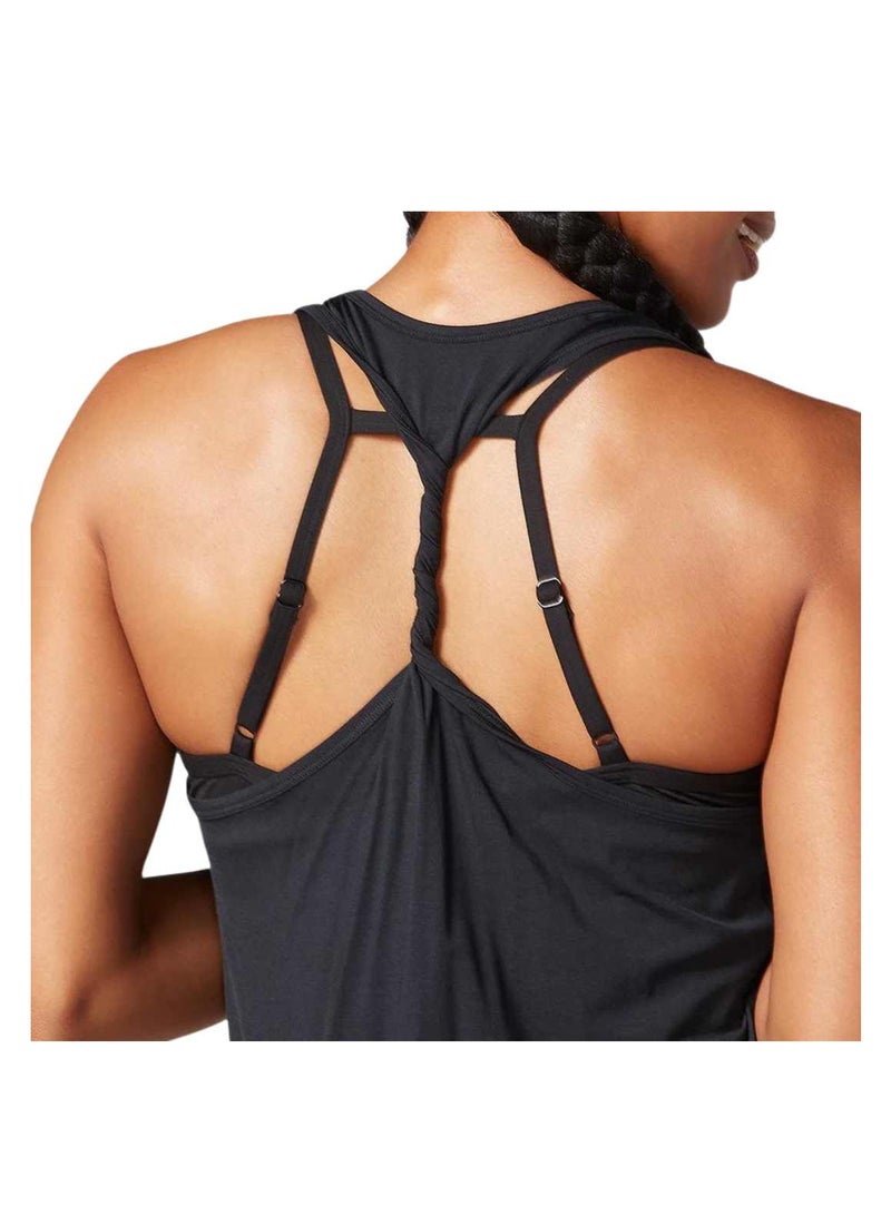 TAVI TWISTED RACERBACK TANK EBONY - Image 4