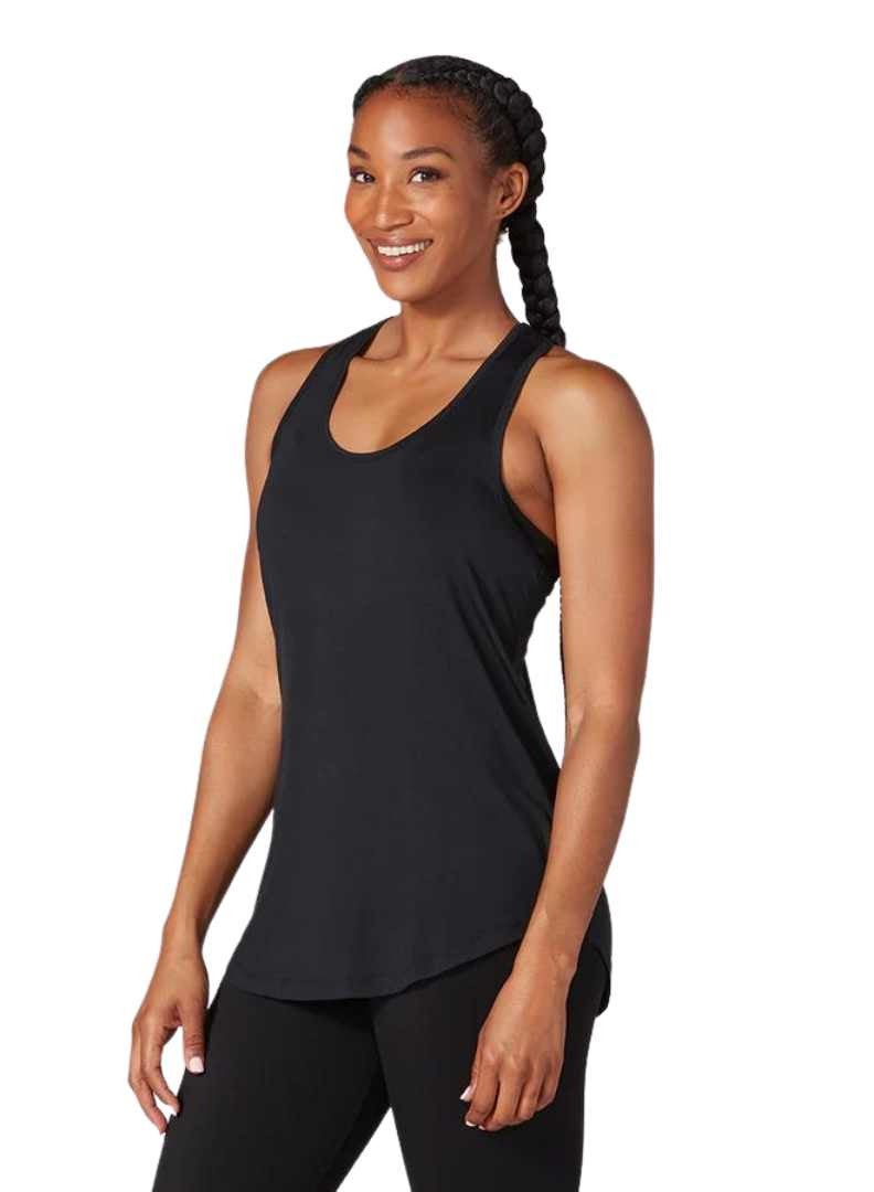 TAVI TWISTED RACERBACK TANK EBONY - Image 1