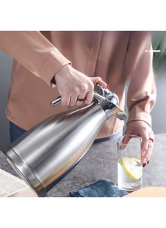 Generic 304 Stainless Steel Vacuum Thermos Commercial Household Double-layer Hot Water Bottle Hot Water Bottle Thermos Bottle Printable Gift-Color:Natural Color (stainless Steel Color)-Capacity:1.5L Ordinary Insulation (insulation 4 Hours)  - Image 3