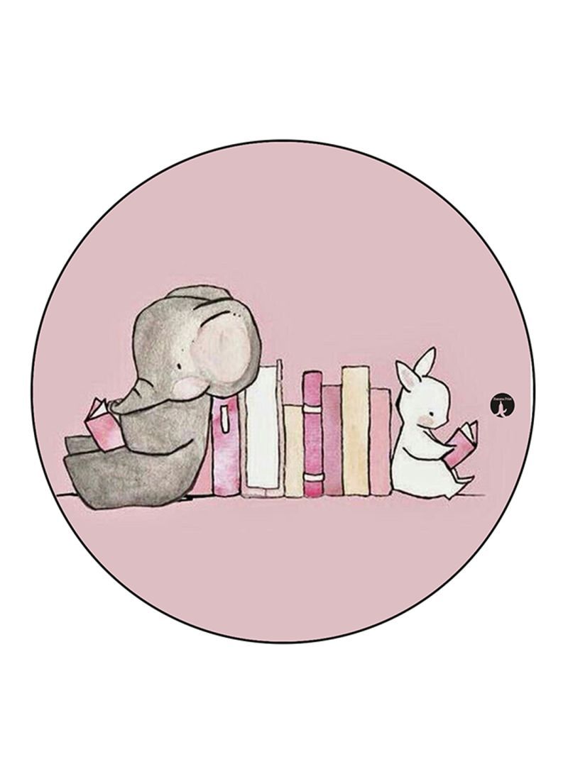 RKN An Elephant And A Rabbit Printed Mouse Pad  Multicolour