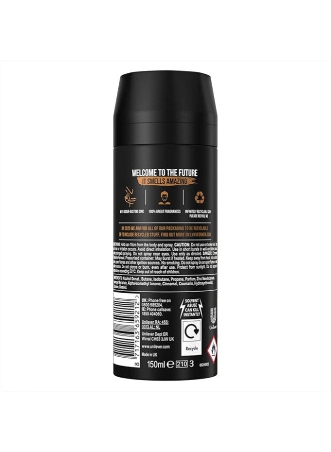 lynx بخاخ مزيل العرق من لينكس بالجلد والبسكويت 150 مل - Image 2