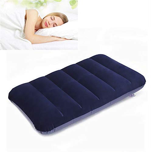 Pavan Ecommerce Velvet Air Pillow Cushion Sleeping Bag Backpacking Pillow Soft Comfortable Air Inflatable Travel Pillow Tourist Pillow Blue Pack of 2 Air Pillow 2  - Image 2