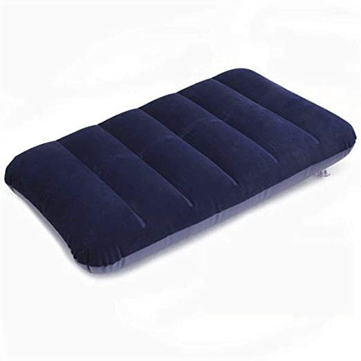 Pavan Ecommerce Velvet Air Pillow Cushion Sleeping Bag Backpacking Pillow Soft Comfortable Air Inflatable Travel Pillow Tourist Pillow Blue Pack of 2 Air Pillow 2  - Image 3