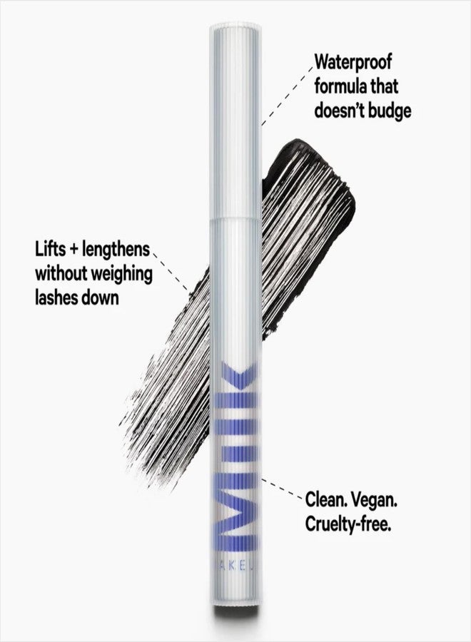 Milk Makeup RISE Waterproof Mascara - Lifts, Lengthens, Holds Curl & Adds Volume - Dries Quickly, Stays Put - Vegan, Cruelty Free - Image 4