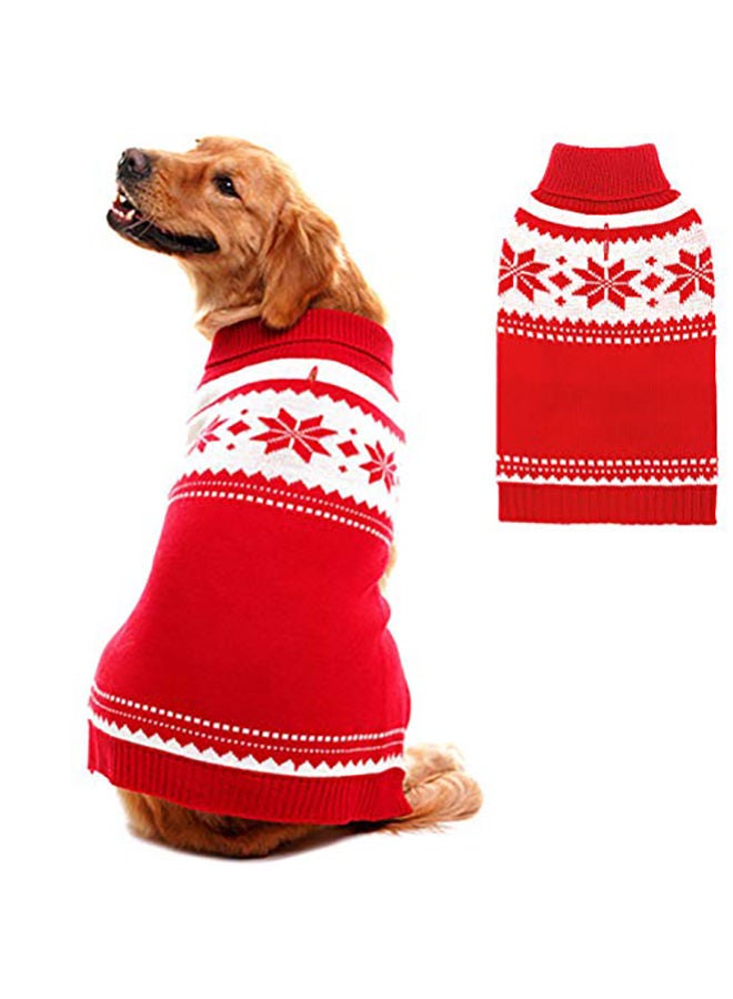 NIBEMINENT Mihachi Dog Sweater Red Medium - Image 1