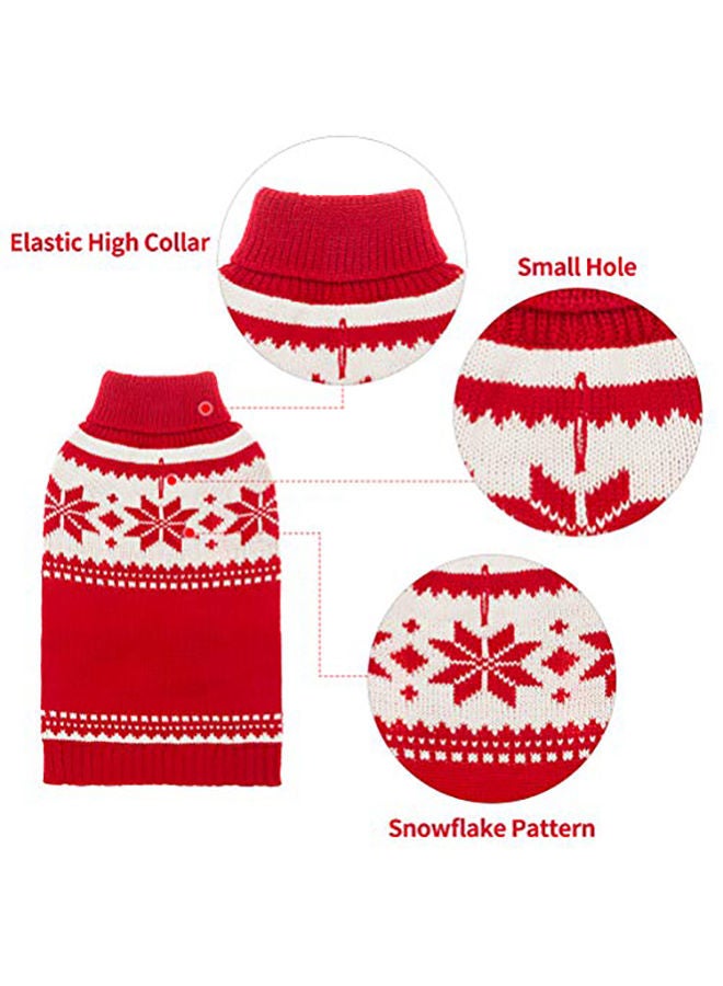 NIBEMINENT Mihachi Dog Sweater Red Medium - Image 3