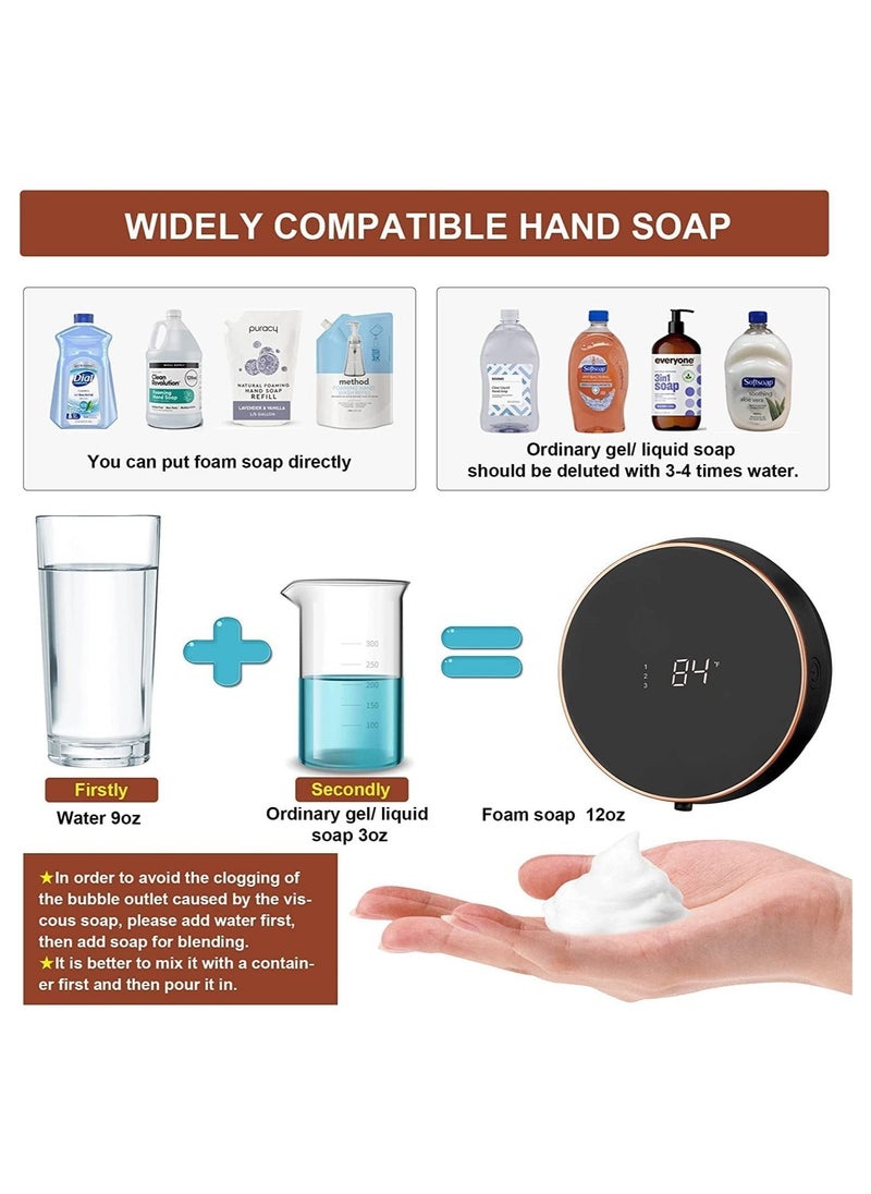 DMG TECH - Automatic Soap Dispenser, Non-contact Foaming Soap Dispenser with Infrared Sensor, Ipx5 Waterproof, Class 3 Foam, Multi-liquid Use, Wall Mounted Automatic Soap Dispenser, Easy Installation - Image 1