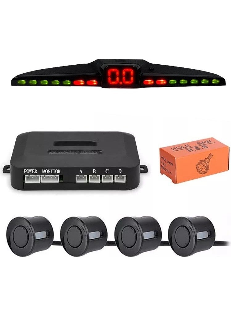 Techmaster - Color Digital Display Vehicle Parking Sensor with Audio 22MM Black PS03 - Image 1