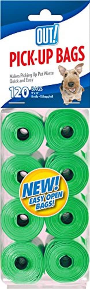 OUT! Blue Dog Waste Pick-Up Bags (120 Bags)(Color May Vary) - Image 1