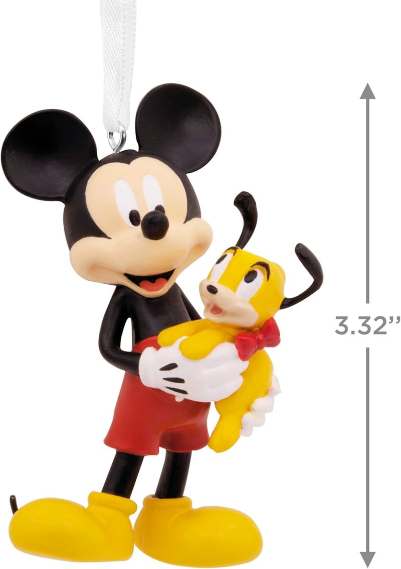 Hallmark Mickey Mouse and Pluto Ornament, Disney Tree Decoration, Disney Hanging Ornament, Hanging Christmas Ornament, Gifts for Christmas - Image 3