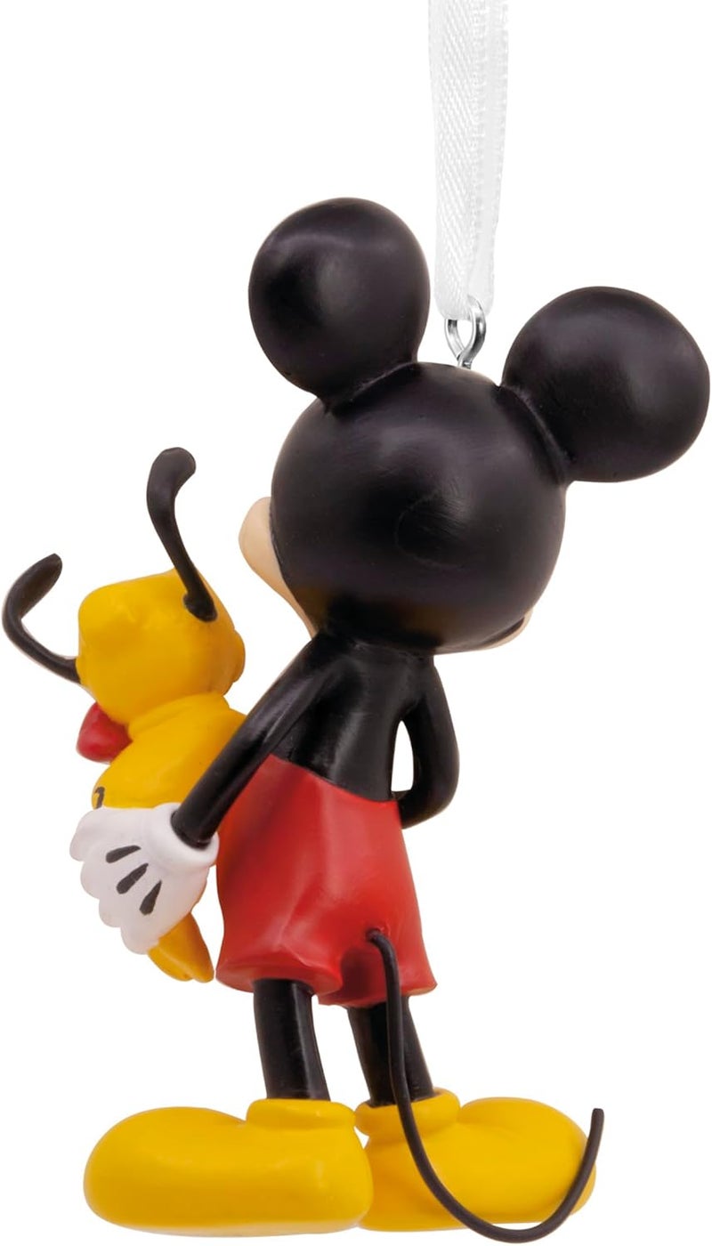 Hallmark Mickey Mouse and Pluto Ornament, Disney Tree Decoration, Disney Hanging Ornament, Hanging Christmas Ornament, Gifts for Christmas - Image 2