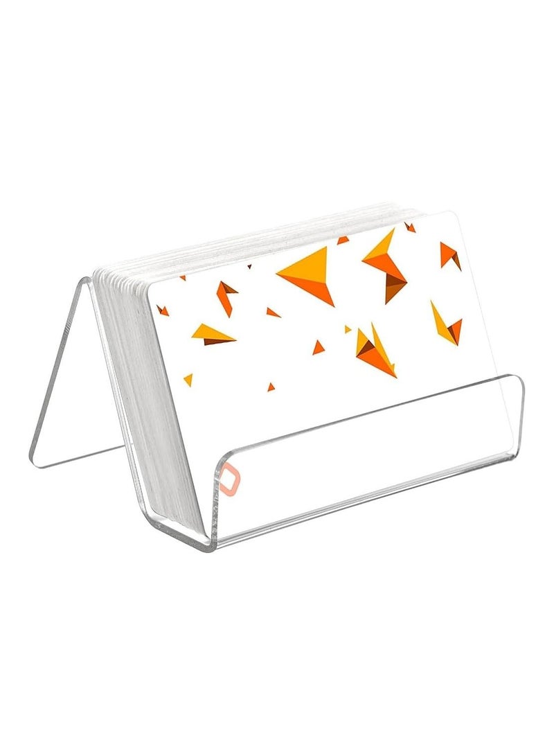 تي بي جي بي مجموعة من 2 حامل بطاقات عمل من الأكريليك الشفاف لعرض بطاقات العمل للمكتب - Image 2