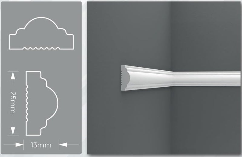 Birdeco Ready to Assemble Wall Molding Kit Set, Pre-Cut Design, Installed with Glue | 2 Top 2 Bottom Frames - Image 5