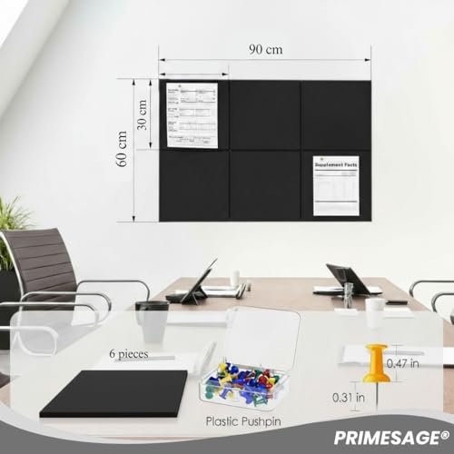 PRIMESAGE® Bulletin Board Notice Board Vision Board for Manifestation Notice Board for Office with Pins Pin Board Notice Board for Home Pin Board for Study Room Vision Board Bulletin Board | 50 PINS - Image 3