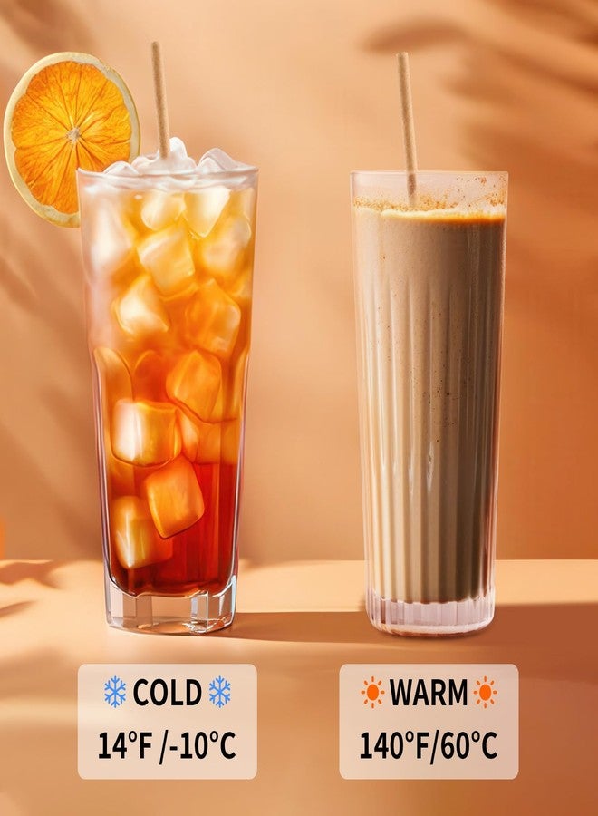 Potchen قشات سكر قصب مغلفة فردياً 200 قطعة 8" قابلة للتحلل بلاستيك خالية صديقة للبيئة قابلة للتسميد قشات شرب للتخلص منها للمشروبات السموذي الحفلات المطاعم المنزل - Image 5