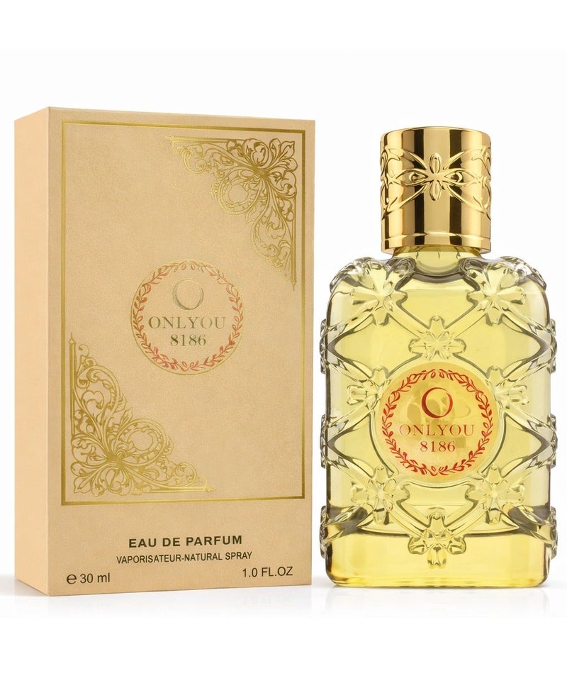 Perfume Collection No. 8186 Eau De Parfum 30ML – Fruity Gourmand Unisex Perfume with Bergamot, Pineapple & Vanilla Notes