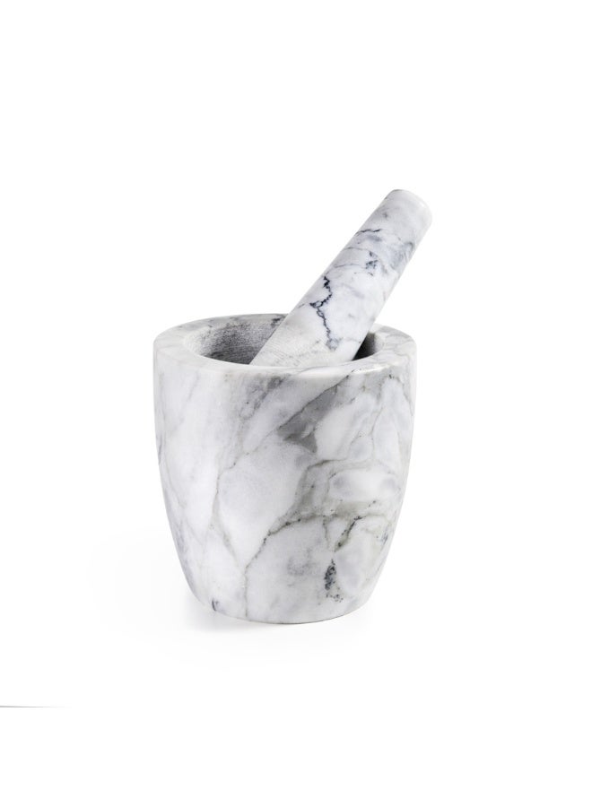 ibili Marble Mortar and Pestle Set, Heavy Duty Kitchen Grinder, Non-Porous Stone Bowl for Traditional Food Preparation, Easy to Clean, Hygienic, Durable, Ideal for Home and Professional Cooking - Image 1