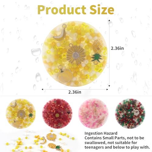rytopt 4Pcs Skin Picking Fidget Toys Picking Fidget Toy DIY Bracelet Picking Pad Picking Fidget Valentines Portable Fidget Toy Adult Halloween Christmas Party Favors - Image 5