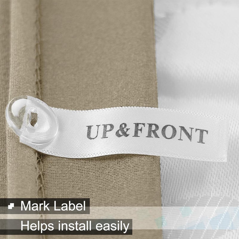 ALYVIA SPRING غطاء صندوق الينابيع حجم كوين - قماش جيرسي محبوك ومرن يلتف حول الجوانب الأربعة تنورة سرير للفنادق والمنازل - كوين/كال كوين، لون توبي - Image 3