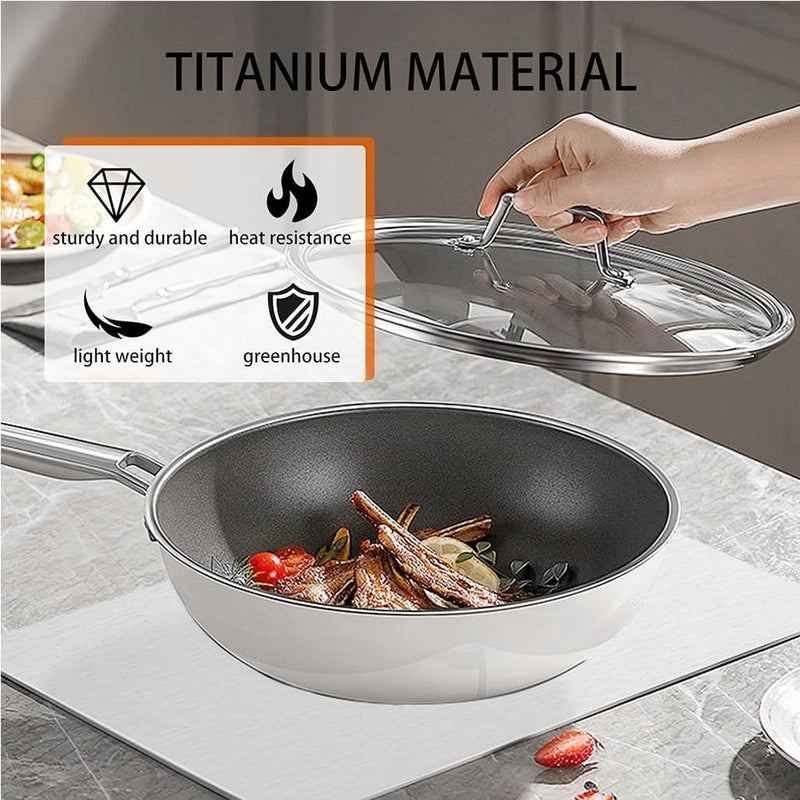 Goodern Titanium Cutting Board,Stainless Steel Double Sided Food-Grade Worktop Chopping Board With Hanging Hole,Non Stick Heavy Duty Metal Cutting Mat for Meat Vegetable Fruit Kitchen Home-L(28*39cm) - Image 4