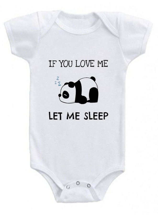 American Apple Romper 1st birthday,christmas,new year printed dress rompers for for Baby Boys,Girls Rompers (3-6 Months, Let me sleep panda)