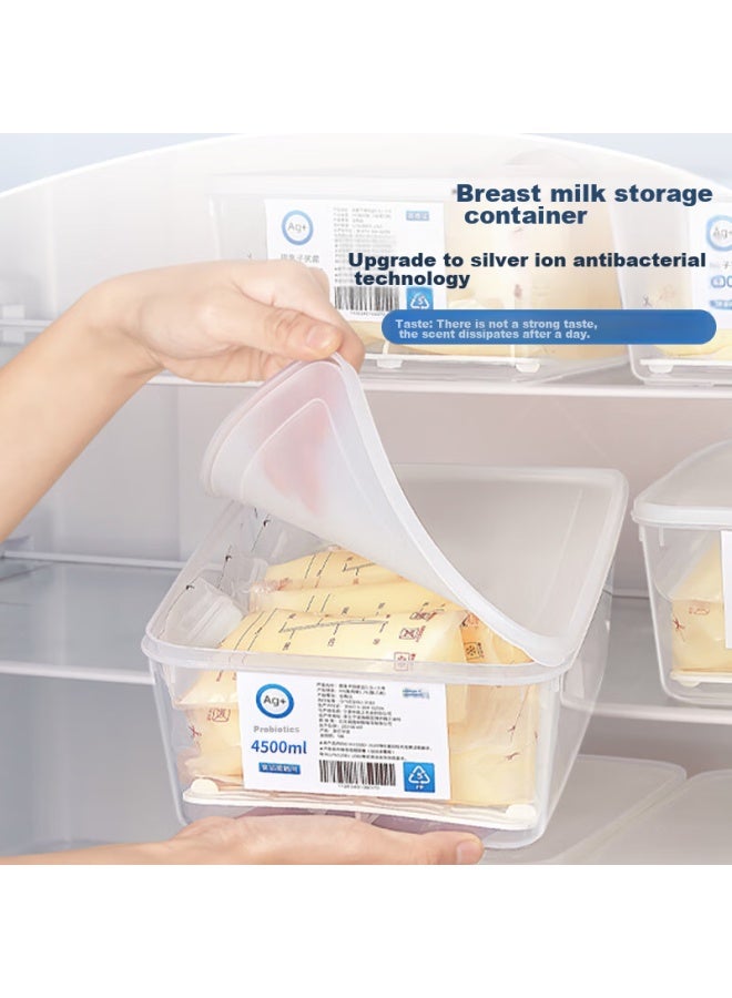 Pakchoice Breast Milk Storage Container, Refrigerator Freezer Antibacterial Milk Storage Box, Food-grade Fresh-keeping Milk Storage Sealed Container, Specialized Box For Storage - Image 4