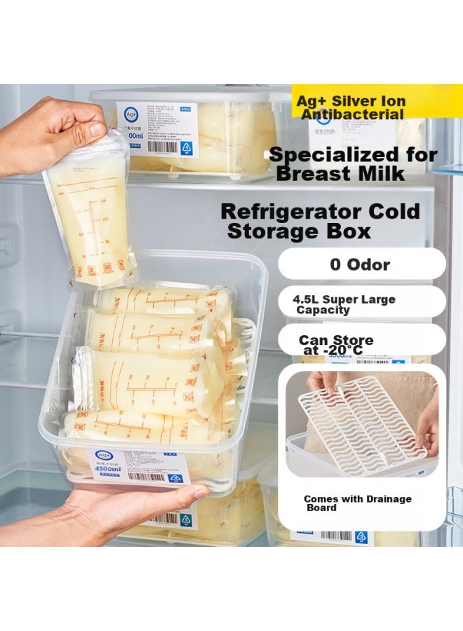 Pakchoice Breast Milk Storage Container, Refrigerator Freezer Antibacterial Milk Storage Box, Food-grade Fresh-keeping Milk Storage Sealed Container, Specialized Box For Storage - Image 2