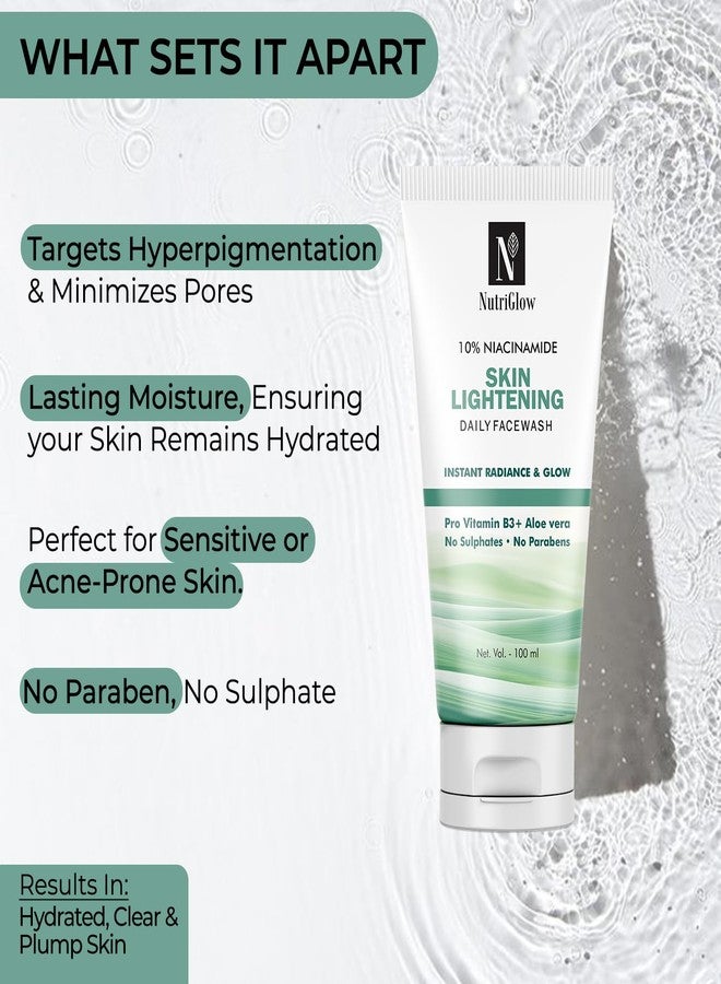 نيوتريجلو غسول الوجه اليومي نوتري جلو ١٠٪ نياسيناميد، تركيبة مفتحة للبشرة مع برو فيتامين ب٣، مناسب لجميع أنواع البشرة للرجال والنساء (١٠٠ مل) عبوة من ٣ قطع - Image 3