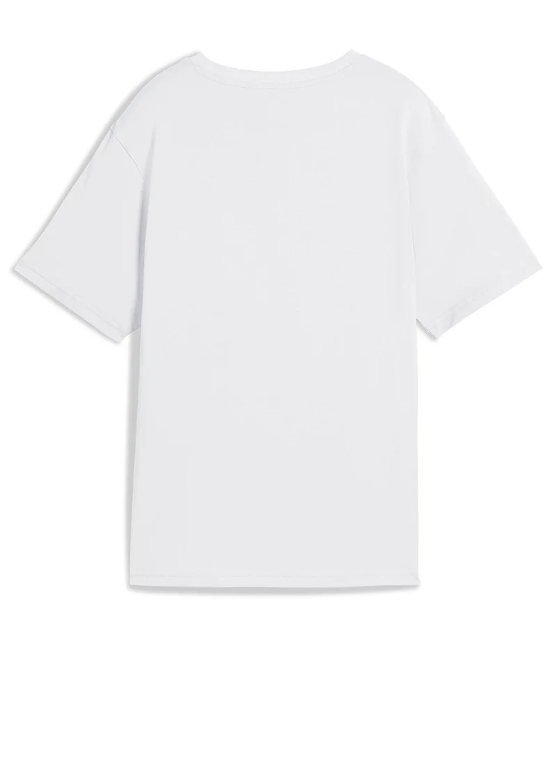 PUMA puma white Wardrobe Essential Legacy Ii Graphic Relaxed T-Shirt for Women | Best Price UAE