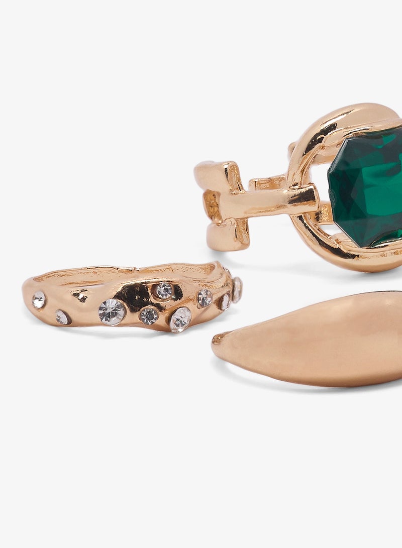 Ginger Chunky Gold Rings - Image 2