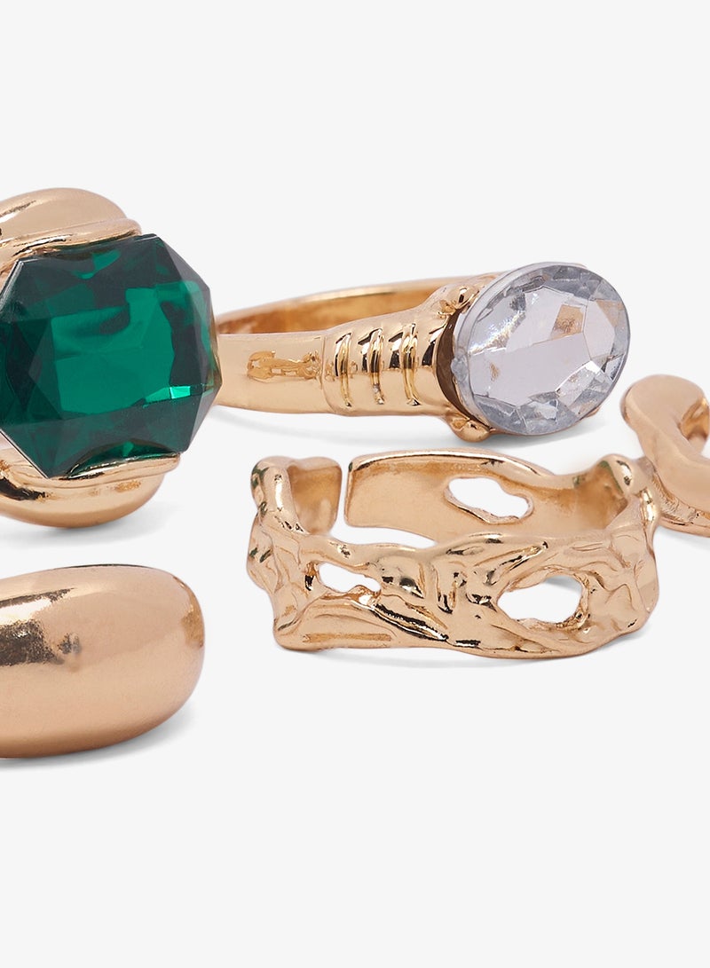 Ginger Chunky Gold Rings - Image 3