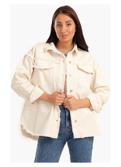 Denim Jacket With Fringes