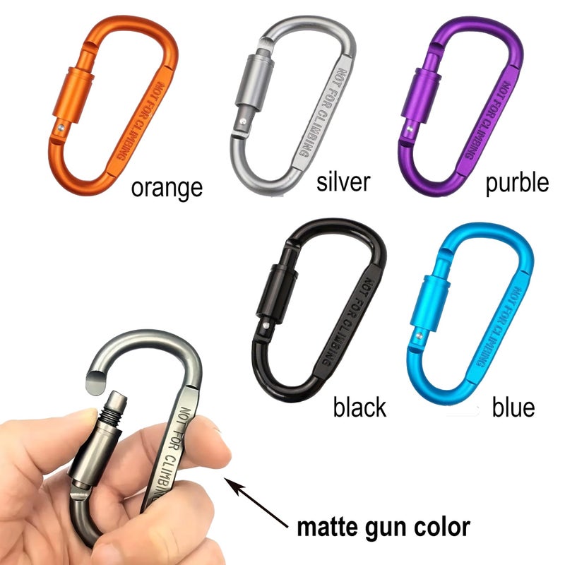 Stroller Hooks and Clips Non-Slip for Hanging Bags Purse Backpack and Shopping, Adjustable Universal Heavy Duty Large Carabiner Clip Stroller Accessories (black) - Image 3