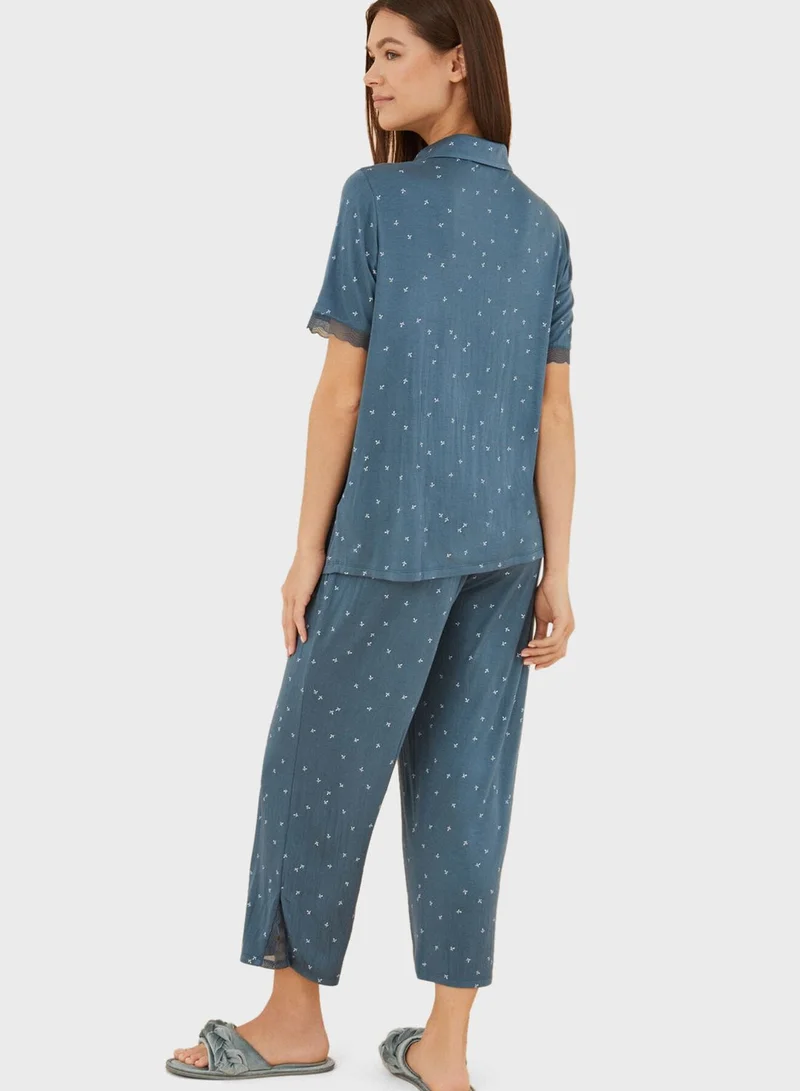 women'secret High Waist Printed Shirt