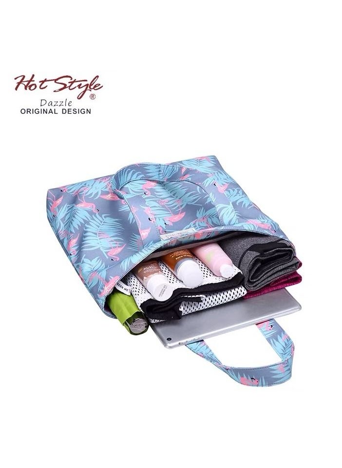 hotstyle - Fashion Hand Bag School Bag Flamingo Colorful Bag Waterproof Shoulder Bag Eco-Friendly Shopping Bag - Image 1