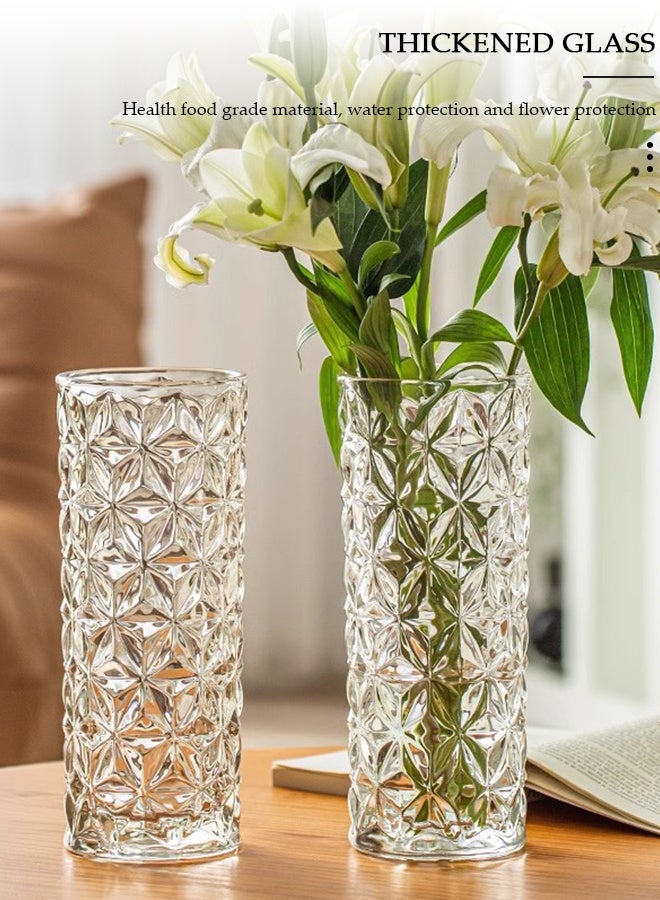 DUNISO مزهرية زجاجية شفافة إبداعية زخرفية صغيرة للزهور مزهرية نباتات مائية زينة مكتبية حديثة مزهرية غير منتظمة للزهور الوردية للمنزل والمكتب - Image 3