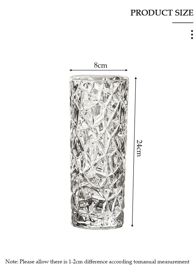 DUNISO مزهرية زجاجية شفافة إبداعية زخرفية صغيرة للزهور مزهرية نباتات مائية زينة مكتبية حديثة مزهرية غير منتظمة للزهور الوردية للمنزل والمكتب - Image 2