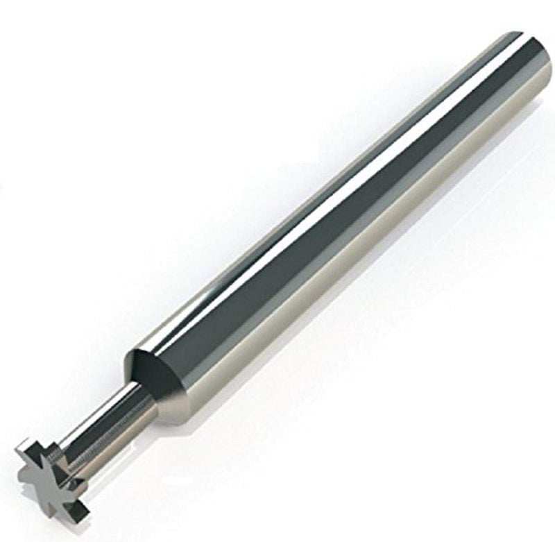 KC-125-190-060 Keyseat Cutter - Square, 1/8" Cutter Dia, .060" Cutter Width, 1/16" Neck Dia, .0275" Proj, .190" Neck Length, 6 Fl, 1/8" Shank Dia, 1-1/2" OAL, Uncoated