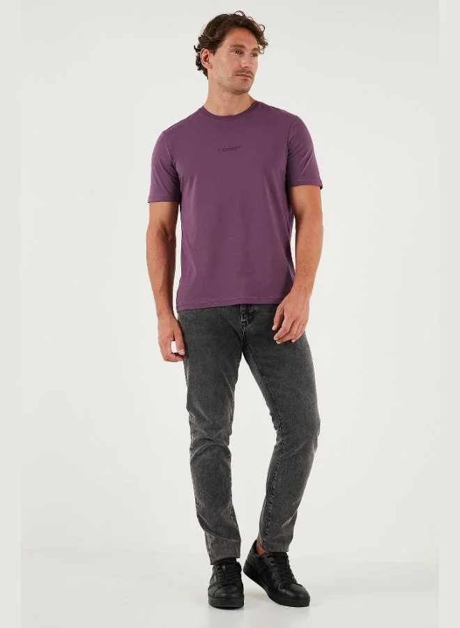 Buratti  Buratti Cotton Printed Regular Fit Crew Neck T Shirt Men's T SHIRT 59020205 for Men | Best Price UAE