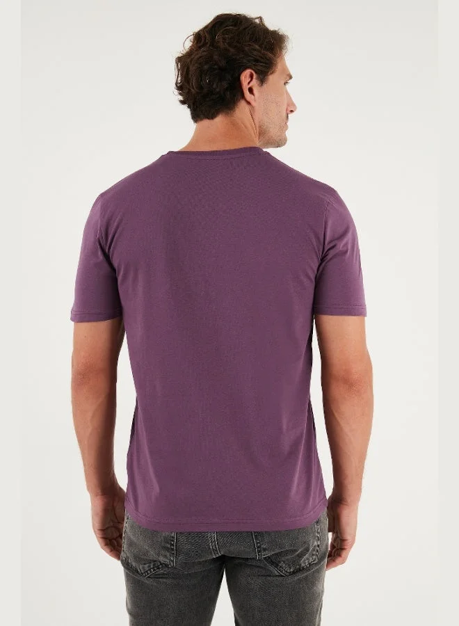 Buratti  Buratti Cotton Printed Regular Fit Crew Neck T Shirt Men's T SHIRT 59020205 for Men | Best Price UAE