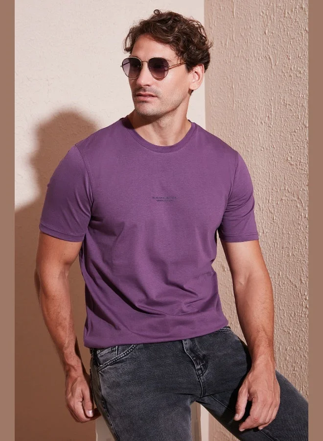 Buratti  Buratti Cotton Printed Regular Fit Crew Neck T Shirt Men's T SHIRT 59020205 for Men | Best Price UAE