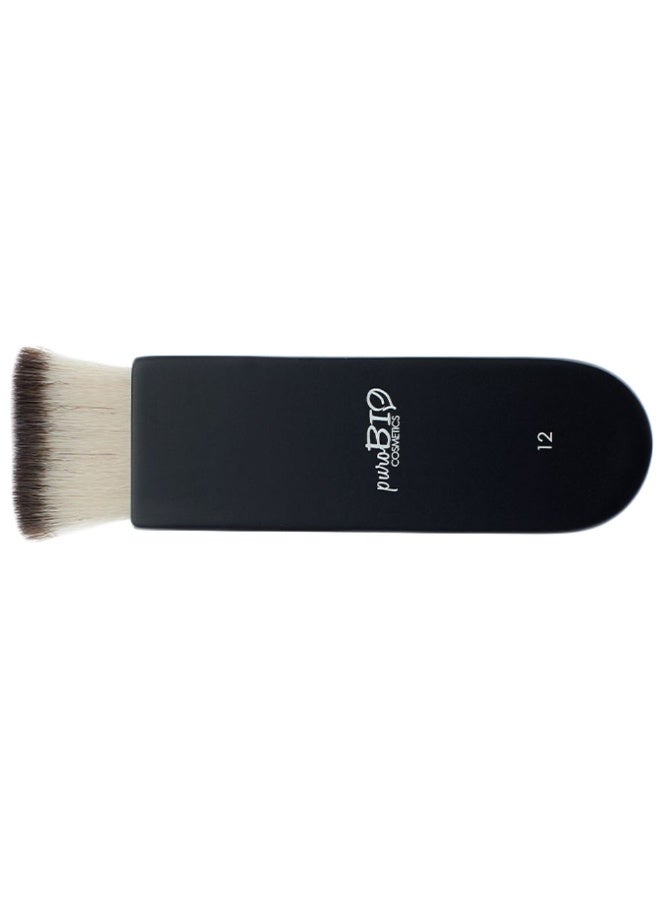puroBio Brush n°12 Contouring Flat 1unit - Image 1