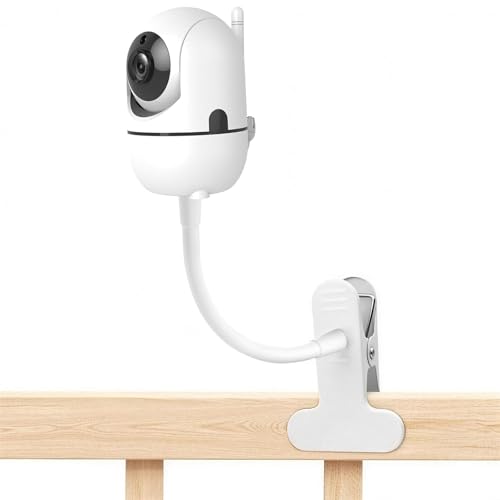 Annkoifu Baby Monitor Mount Compatible with HelloBaby HB65/HB40/HB6550/HB6148/ HB6560/ HB66/ HB6339/ HB6550 Pro, ANMEATE SM935E, Flexible Baby Camera Holder Crib Mount for Hellobaby Monitor - Image 1