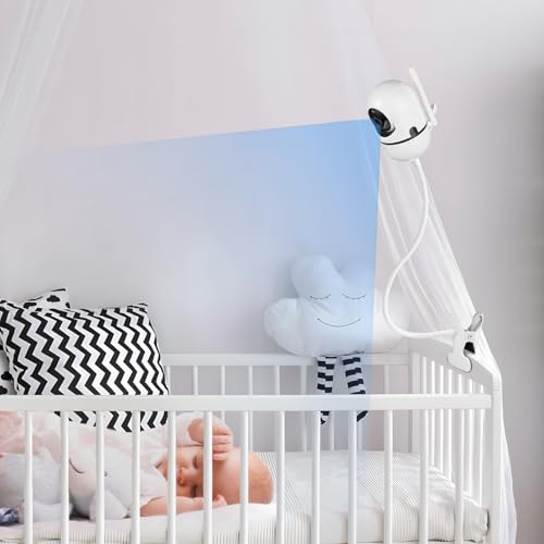 Annkoifu Baby Monitor Mount Compatible with HelloBaby HB65/HB40/HB6550/HB6148/ HB6560/ HB66/ HB6339/ HB6550 Pro, ANMEATE SM935E, Flexible Baby Camera Holder Crib Mount for Hellobaby Monitor - Image 5