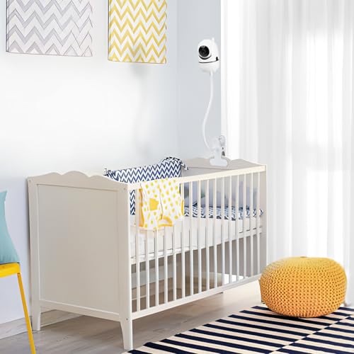Annkoifu Baby Monitor Mount Compatible with HelloBaby HB65/HB40/HB6550/HB6148/ HB6560/ HB66/ HB6339/ HB6550 Pro, ANMEATE SM935E, Flexible Baby Camera Holder Crib Mount for Hellobaby Monitor - Image 3